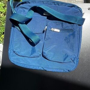 Vintage Baggalini Crossbody Organizer Bag – Navy Blue